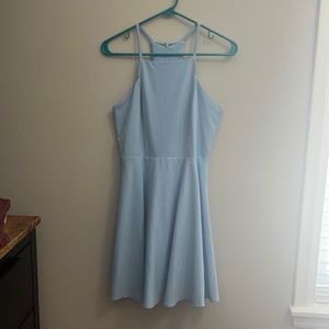 Lulu’s Call to Charms Light Blue Skater Dress